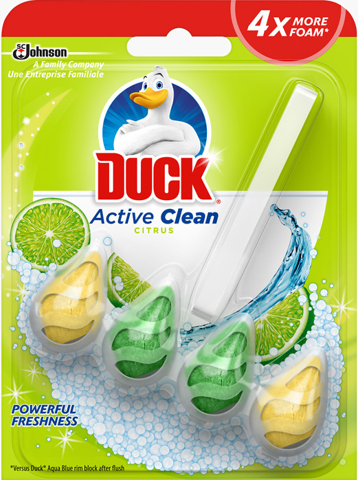 Duck Active Clean WC öblítő rúd 38 6 g Citrus Tisztítósze