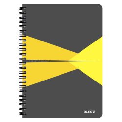   Spirálfüzet A/5 90lap Office vonalas karton borítóval 445900.. sárga