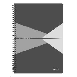   Spirálfüzet A/4 90lap Office vonalas karton borítóval 464800.. szürke