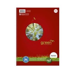 Spirálfüzet A/5 160lap kockás Kollegblock Ursus Green 
