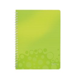Spirálfüzet A/4 kockás WOW zöld