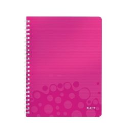 Spirálfüzet A/4 kockás WOW rózsa