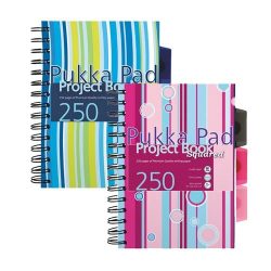   Spirálfüzet A/5 Project Book vonalas PROBA5 125 lap/250 oldal 3 reg. színes PP. Borító 
