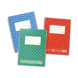 Spirálfüzet A/5 80lap sima Novum 