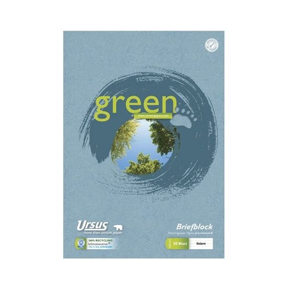 Mappabetét A/4 50lap kockás Ursus Green Pure Impact