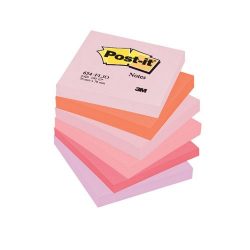 Post-it 654FLJO/654FL 76x76mm 100lap 6tömb p.pink 654RP