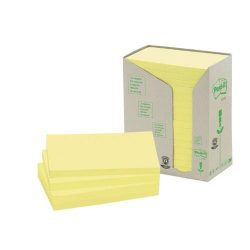Post-it 655 1T 76x127mm 16x100lap/csm GreenLine sárga