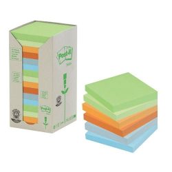 Post-it 654-1TRP 76x76mm 16x100lap/csm GreenLine vegyes
