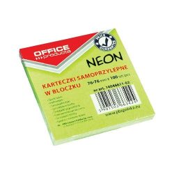 Öntap. jegyzettömb 76X76, 100lap Office Products