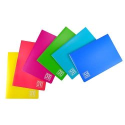 Füzet A/4 42lap vonalas 80g One Color PP borítóval 5573 