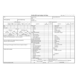   Munkavállaló egészségügyi törzslapja szabadlap 290x195 mm B.3161-4/UJ