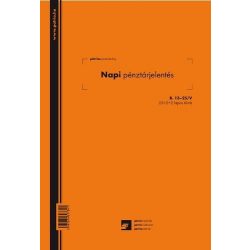 Napi pénztárjelentés 25x4lap B.13-25/V Pátria