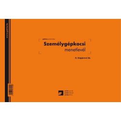   Személygépkocsi menetlevél 100lap fekvő D.Gépj.36 Pátria