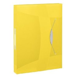   Iratgyűjtő gumis PP Intense 40mm 17748../Vivida6240.. citromsárga