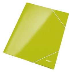 Iratgyűjtő gumis A/4 lakkfényű Leitz zöld