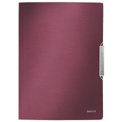 Iratgyűjtő gumis A/4  STYLE műanyag piros