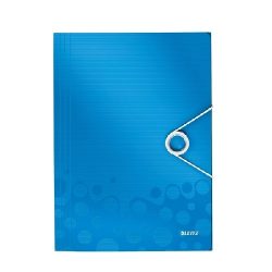 Iratgyűjtő A/4 gumis PP WOW kék