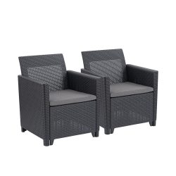 Claire duo műrattan kerti fotel