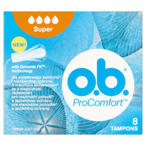 o.b. tampon 8 db ProComfort Super (24 db/#)