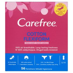   Carefree tisztasági betét 56 db Cotton Feel Flexiform Fresh