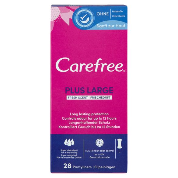 Carefree tisztasági betét 28 db Plus Large Fresh