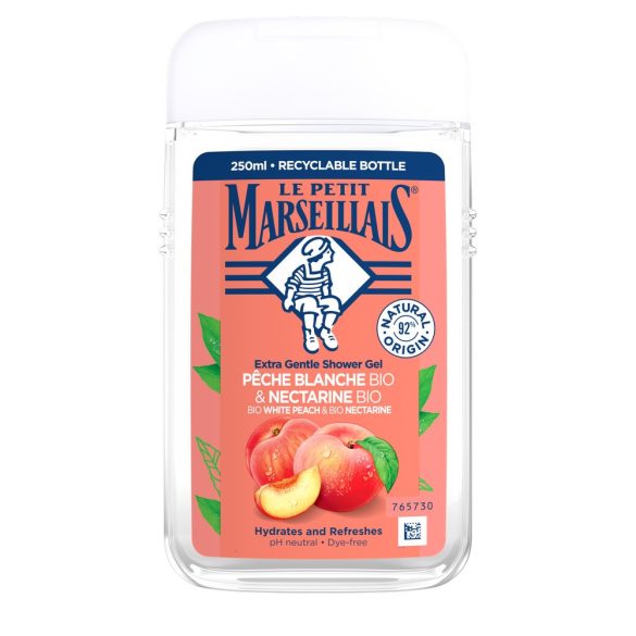 Le Petit Marseillais krémtusfürdő 250 ml Őszibarack & organikus nektarin