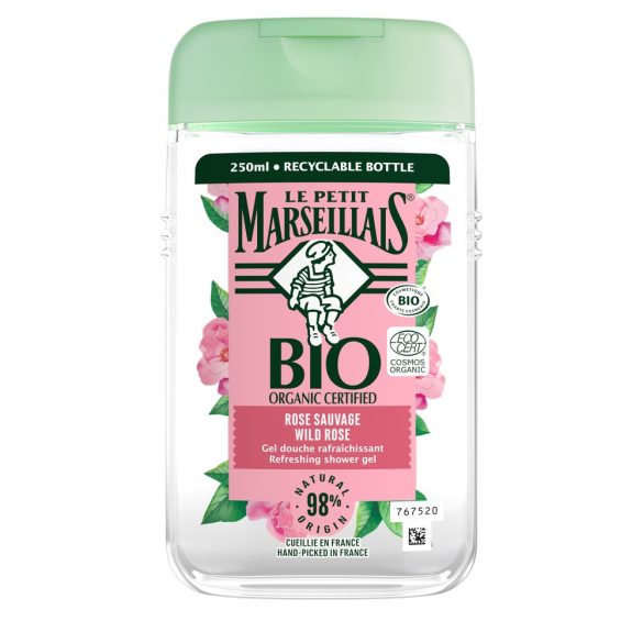 Le Petit Marseillais tusfürdő 250 ml Bio tanúsított vadrózsa