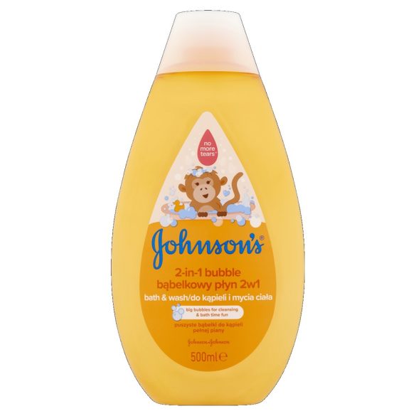 JOHNSON’S® 2 az 1-ben buborékos fürdető és tusfürdő gyermekeknek 500 ml