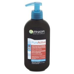   GARNIER Skin Naturals Pure Active Tisztító Gél Mitesszerekre és Pattanásokra Pumpás 200 ml