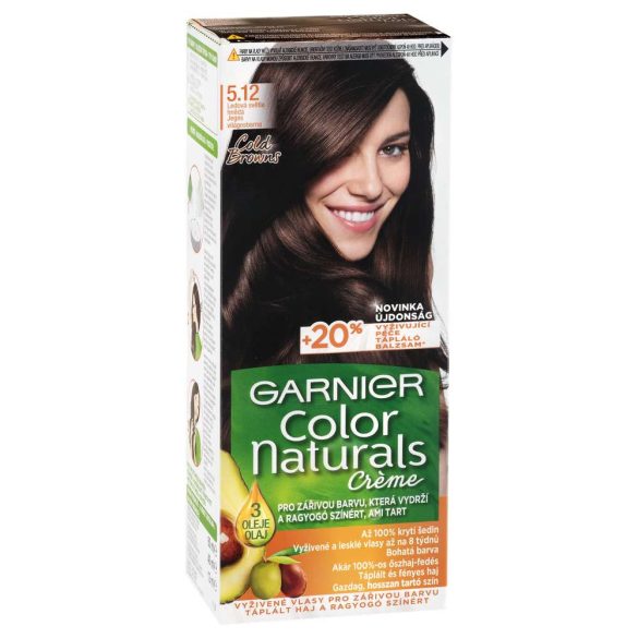 GARNIER Color Naturals Hajfesték 5.12 Jeges Világosbarna