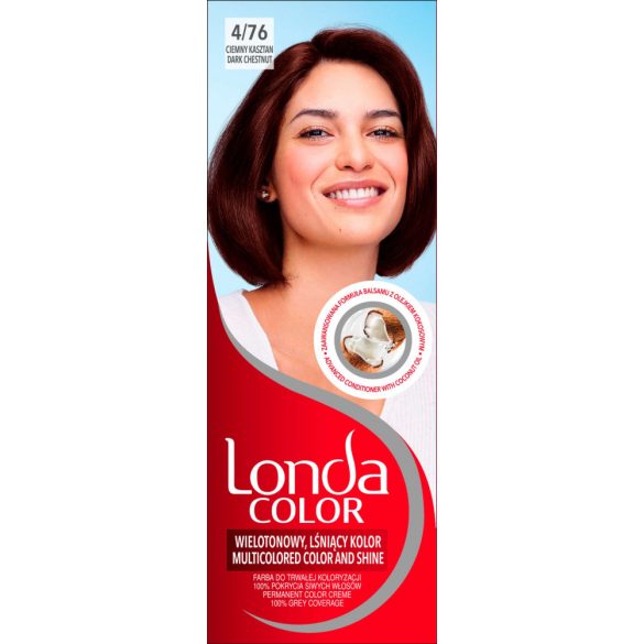 LONDA Color Krémhajfesték (4/76) 42 Sötét Gesztenye