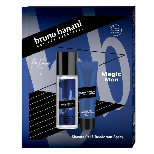 BRUNO BANANI ajándékcsomag MAGIC MAN (Natural Spray + tusfürdő)