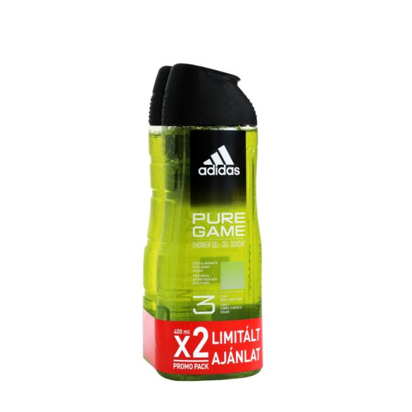 ADIDAS Férfi Tusfürdő DUO 2x400 ml Pure Game
