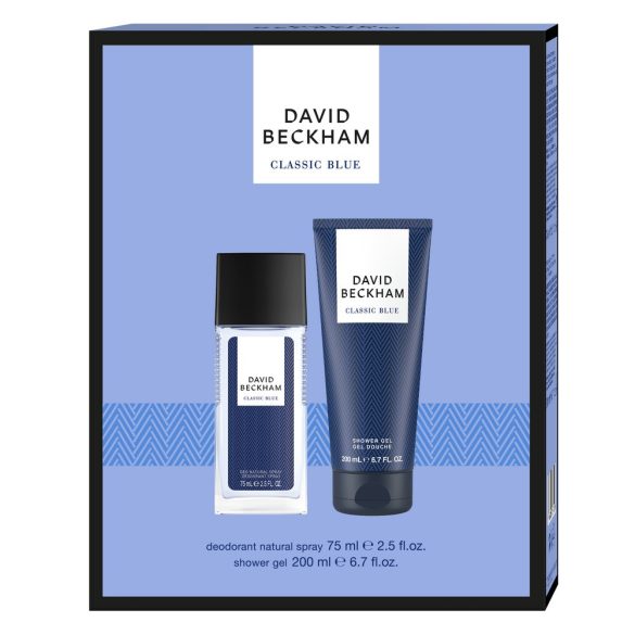 DAVID BECKHAM ajándékcsomag CLASSIC BLUE (Natural Spray+tusfürdő)