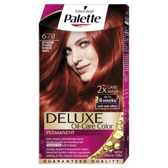 Palette Deluxe intenzív krémhajfesték 678 Intenzív vörös