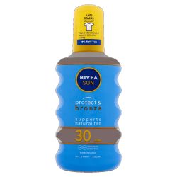  NIVEA SUN FF30 Protect&Bronze Barnulást Támogató Napolaj Spray 200 ml