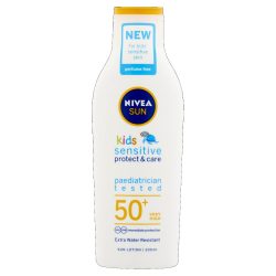   NIVEA SUN FF50+ Babies&Kids Sensitive Protect&Care Gyermek Naptej 200 ml
