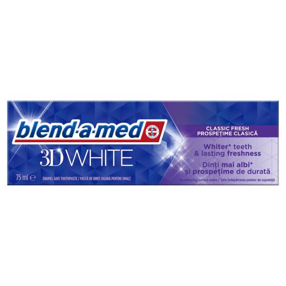 Blend-A-Med fogkrém 75 ml 3D White Classic Fresh