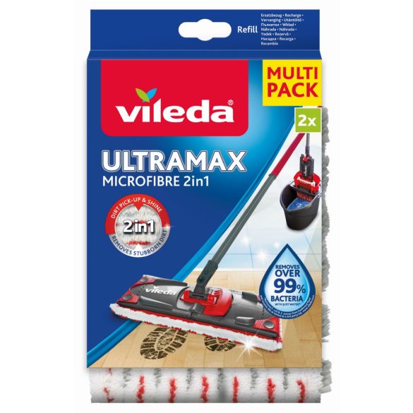 VILEDA Ultramax lapos felmosó 2in1 utántöltő multipack