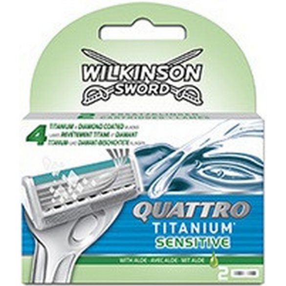 Wilkinson Quattro Titanium Sensitive férfi borotvabetét 4 db