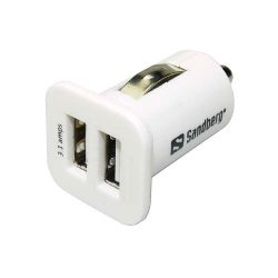   Autós töltőfej SANDBERG 2x USB, univerzális, 2100 mAh / 1000 mAh