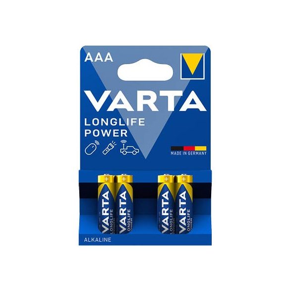 Elem Varta Longlife Power tartós LR3 mikro 1,5V 4db 4903121414