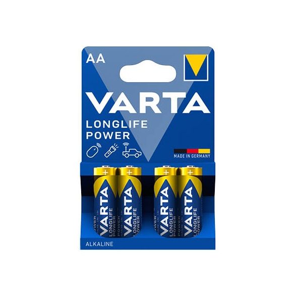 Elem Varta Longlife Power tartós LR6 ceruza 1,5V 4db 4906121414