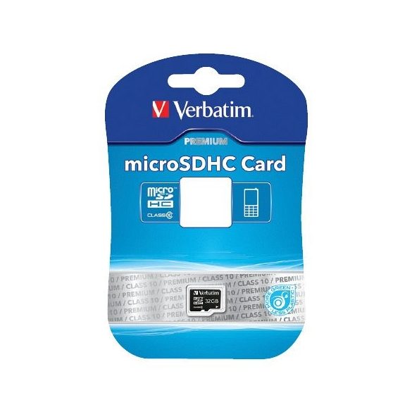 Memóriakártya VERBATIM MicroSD Class 10 32GB 44013