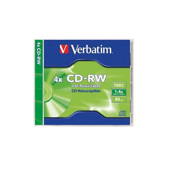 CD-RW Verbatim 700MB 1x-4x 43123