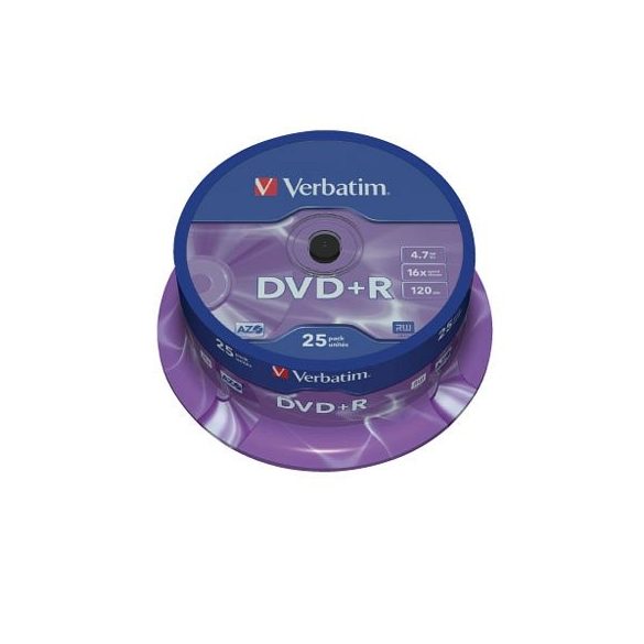 DVD-R Verbatim 4,7GB 16x 25db/henger 43522