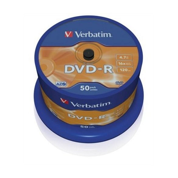 DVD-R Verbatim 4,7GB 16x 50db/henger 43548