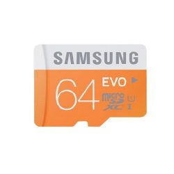 Memóriakártya SAMSUNG EVO 64GB microSD+adapter