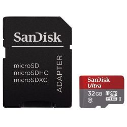   Memóriakártya SanDisk Micro SDHC Ultra 32GB + adapter Class10, A1+Android APP