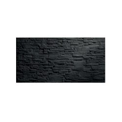 Üvegtábla mágneses 910x460x15 mm beton / pala hatású felület matt fekete